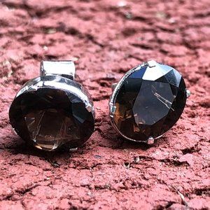 Brown Topaz Earrings